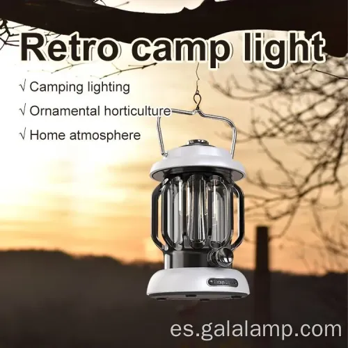 Linterna LED de aspecto clásico para uso al aire libre